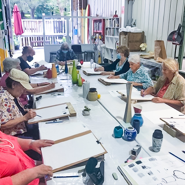 Drawing: The Basics students