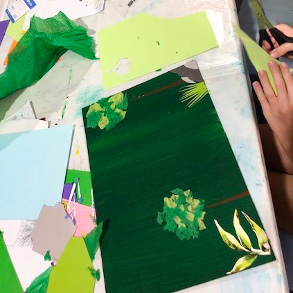 Painting and Collage Student Work