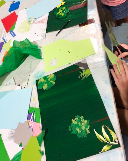 Painting and Collage Student Work