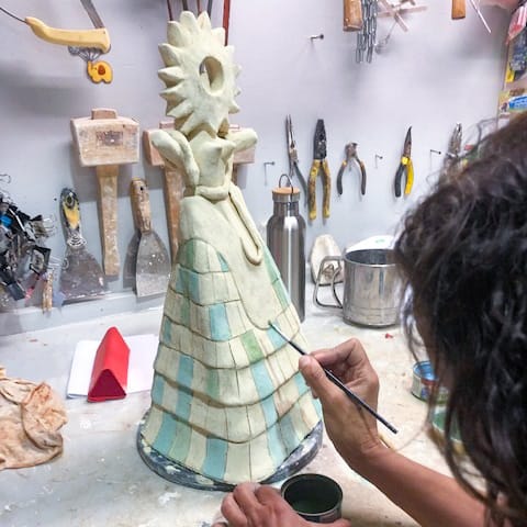 Sculpture Workshop 2023 final touches