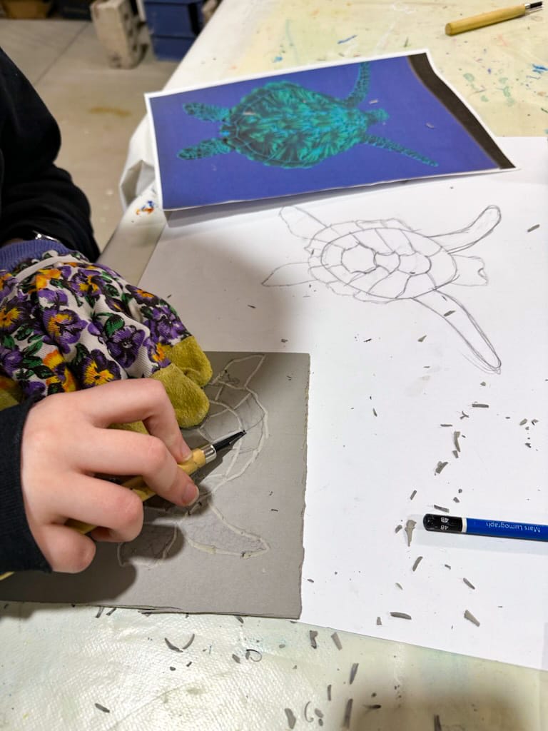 Teens Club 2023 student at work
