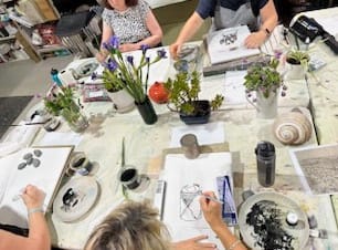 Drawing Fundamentals students 2024